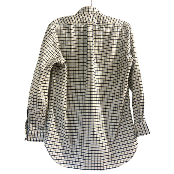 Lands End Supima Cotton No-Iron Button Up Shirt Size 15 x 32 EUC - Picture 2 of 7